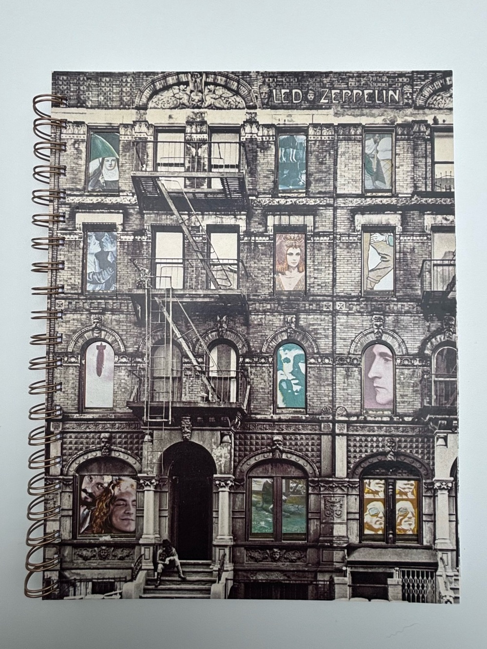 Led Zeppelin Record Album Notebook-Upcycled, Handmade ♻️